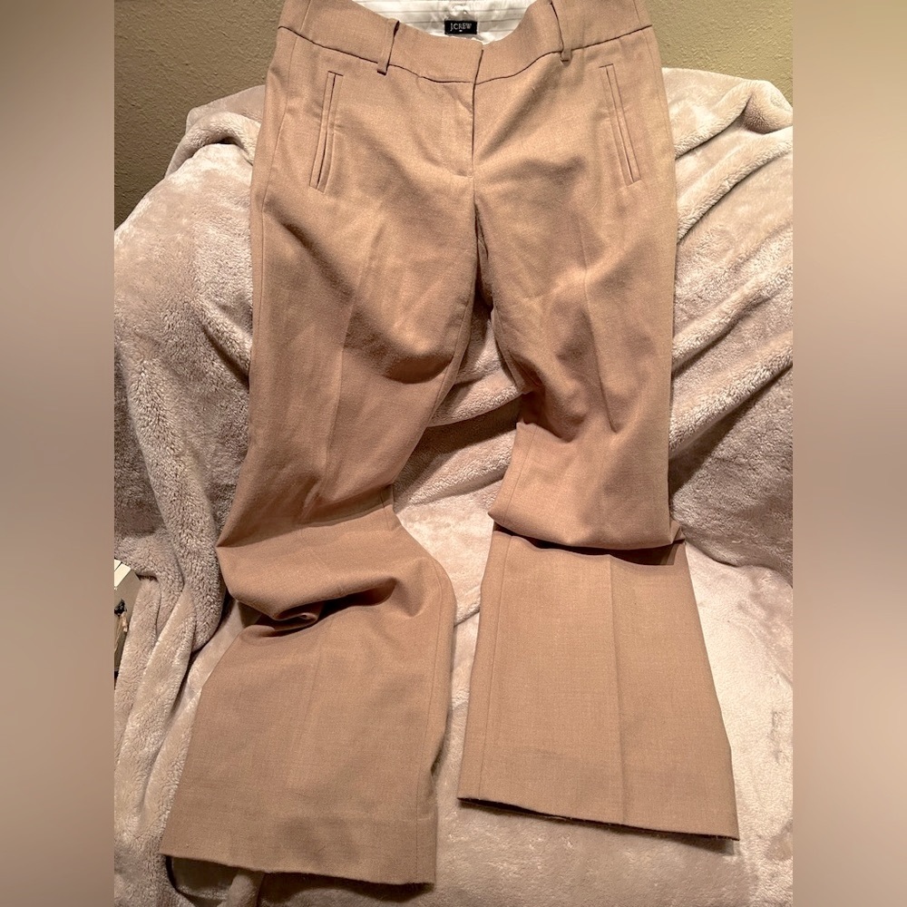 J. Crew City Fit Wide Leg Pant long